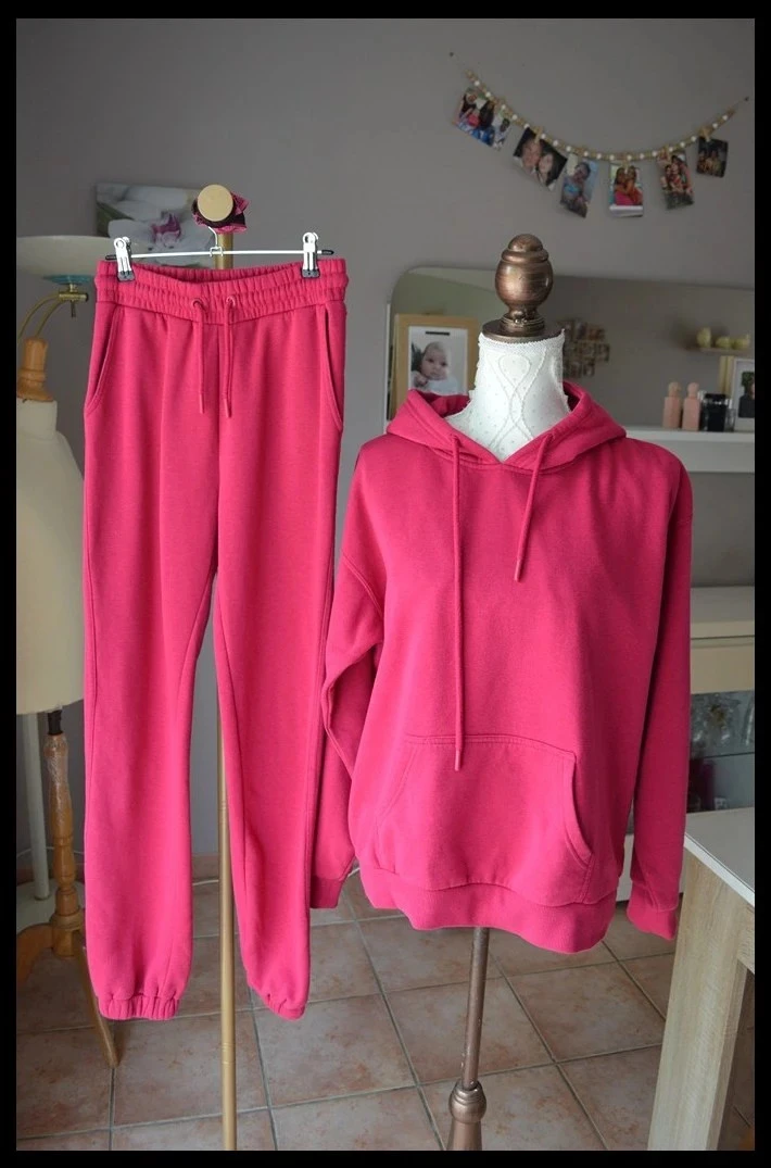 Ensemble jogging Lh – Xxs – Pink – intérieur polaire doux